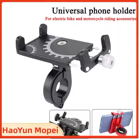 Universal Mobile Cell GPS Metal Riding MTB Motorcycle Stand Bracket Bike Moto Handlebar Antislip Clip Bicycle Phone Holder Mount