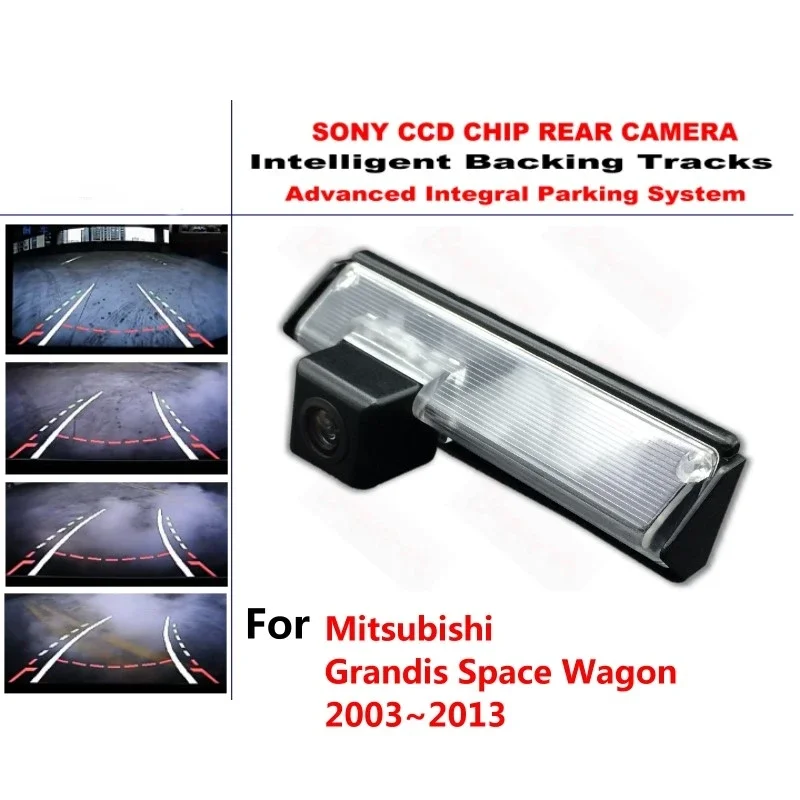 

for Mitsubishi Grandis Space Wagon 2003~2013 Intelligent Dynamic Tracks Rear View Reverse Backup Trajectory Camera Night Vision