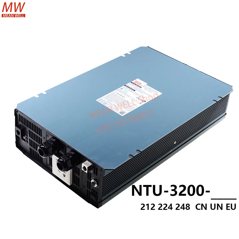 MEAN WELL Switching Power Supply 3200W High Reliable True Sine Wave with UPS DC-AC Power Inverter NTU-3200-212 224 248 EU CN UN