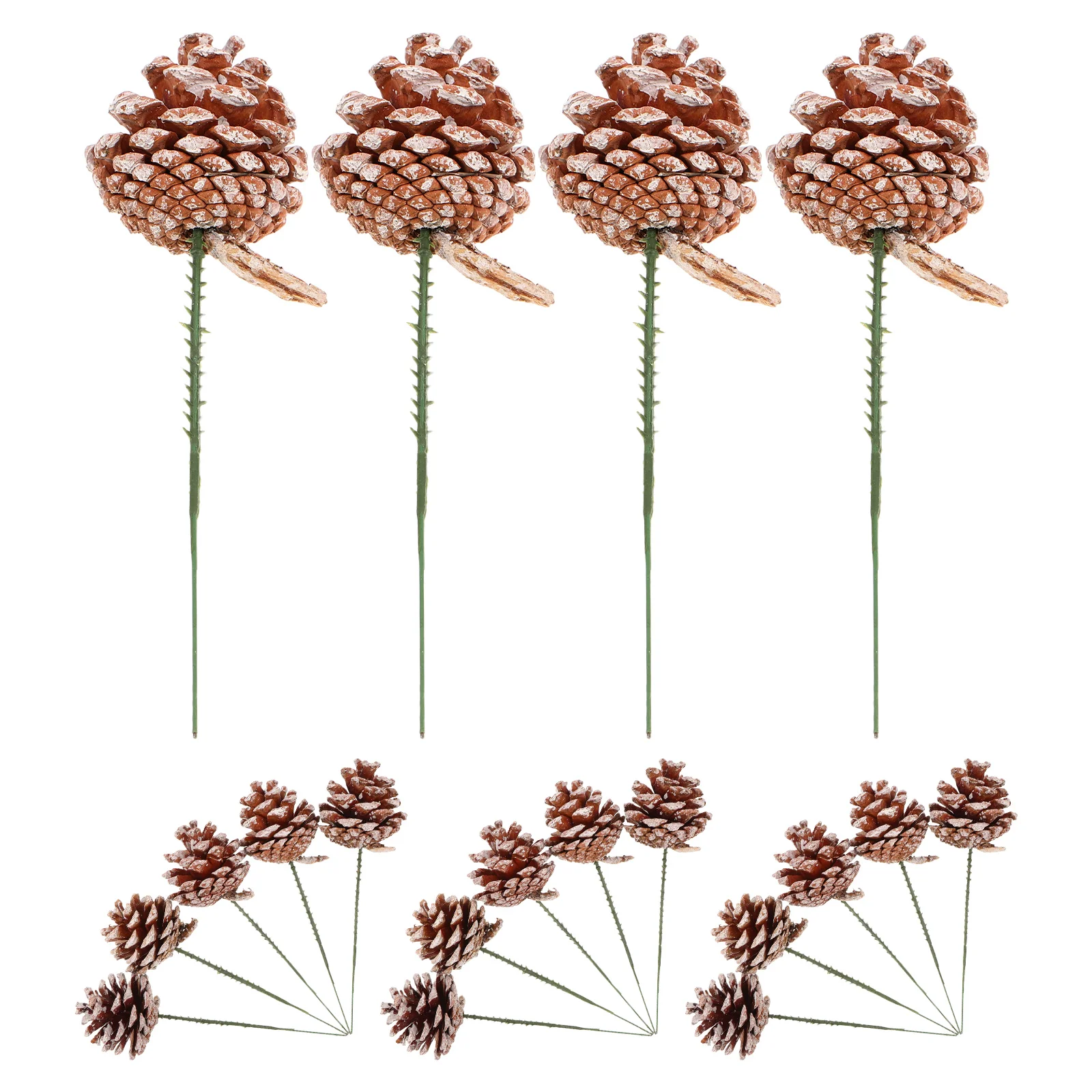

20Pcs Christmas Pine Cone Decorations Rustic Xmas Tree Pinecones Holiday Party Centerpieces Winter Garland DIY Crafts