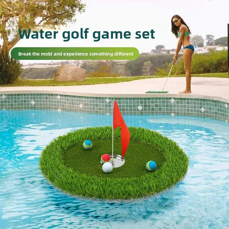 Custom Water Golf Floating Green Putting Practice Mat Recreational Activities Floating Green Artificial Green