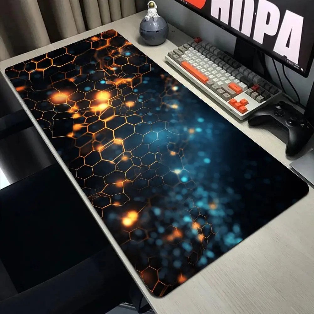 Poligons mouse pad grande computador escritório jogo tapetes de mesa xxl borracha antiderrapante teclado de jogos mousepads longos almofadas de mesa