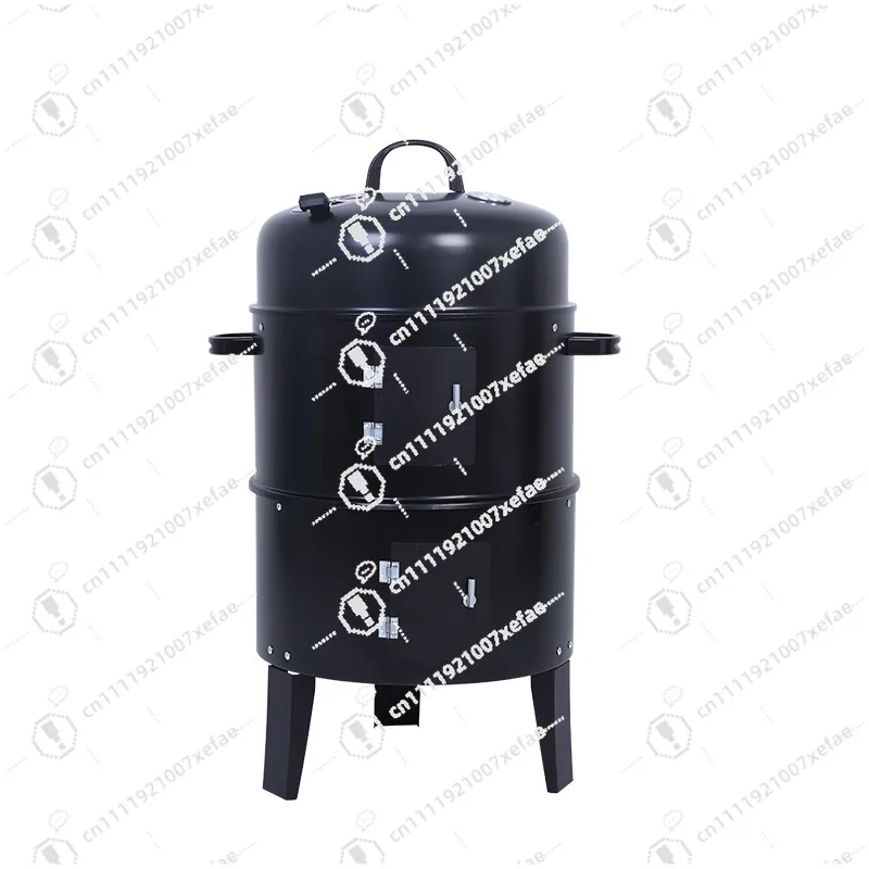 Smokeless Stand Barrel Grill, Outdoor Charcoal Grill, Commercial Grill, Camping Grill