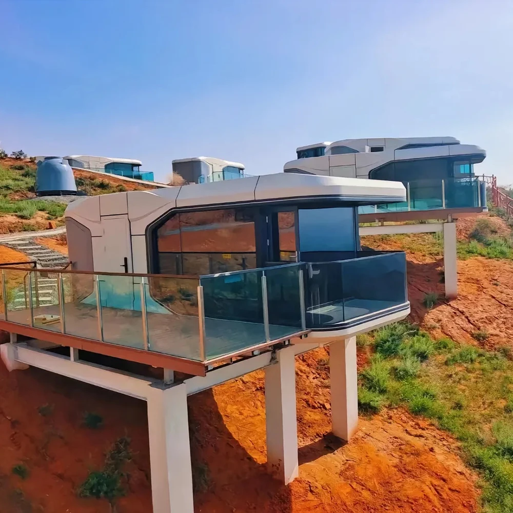 Modern Space Capsule Prefab Mo - Camping Cooking Tent 评论和价格