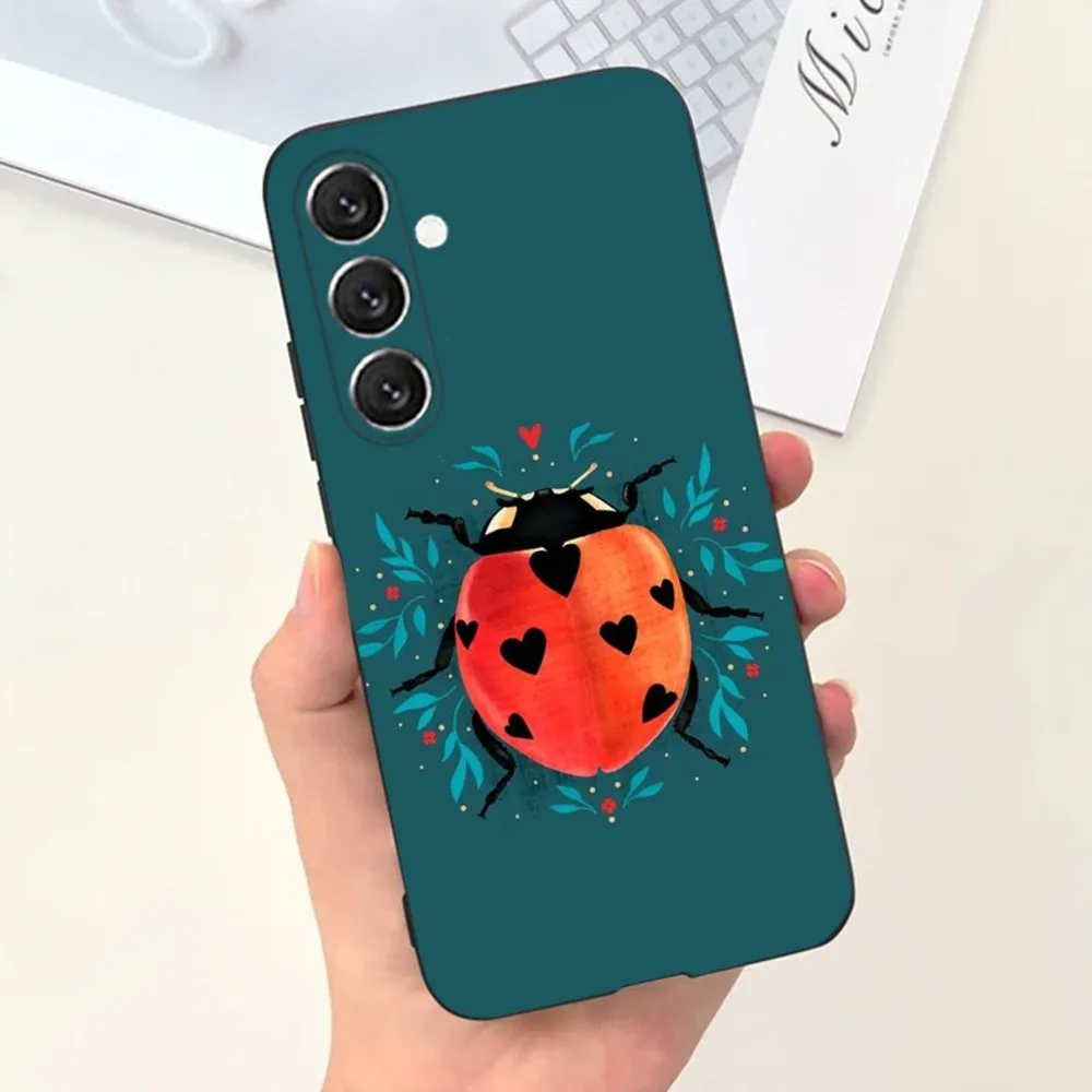 Insect Seven-star ladybug   Phone Case For Samsung S21,S22 Ultra,S20,S30 plus,S22 plus,S23,S30 ultra 5G Silicone Cover