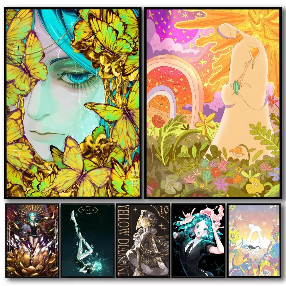L-Land of the L-Lustrous Painting Calligraphy Cotton Canvas Wall Art Poster Quality Decor Painting for Living Room Home Decor