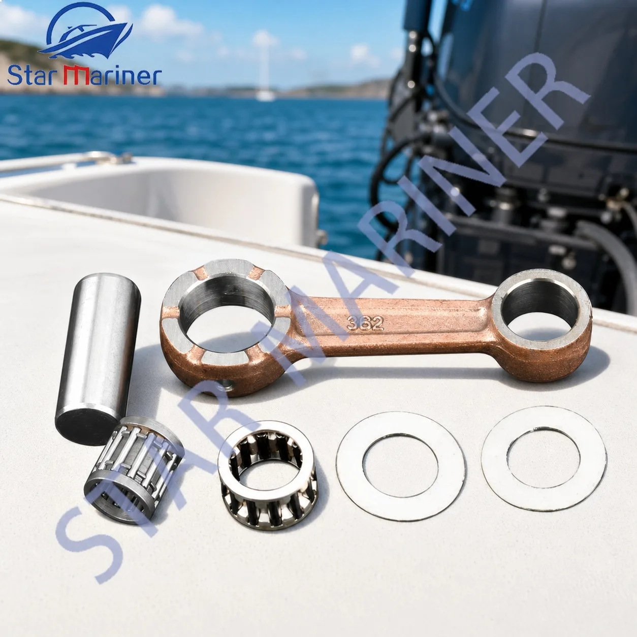 3B2-00040 3B2-00040-0 Connecting Rod Kit for Tohatsu Outboard Motor 2 Stroke 9.8HP 8HP 6HP Hangkai 9.8HP Boat Engine Accessories
