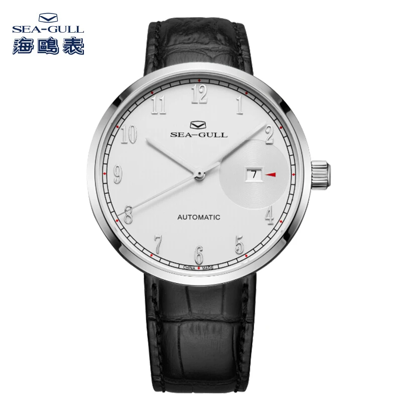 Genuine Seagull 42mm Classic Business Exhibition Back Automatic Men's Watch Sea-gull 819.13.1006