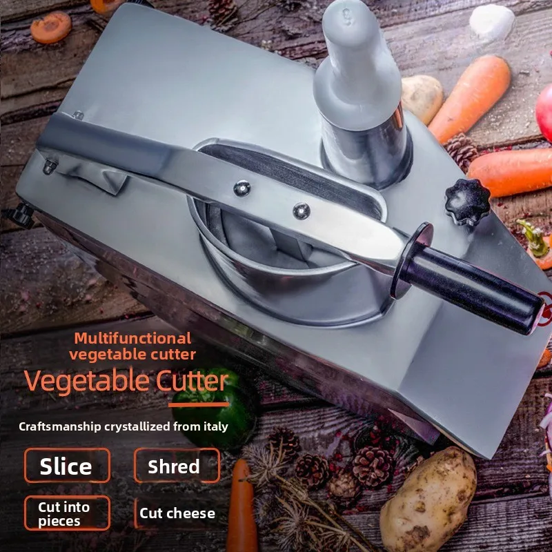 Commercial multi-function vegetable cutter, potato shredder and slicer, electric cheese grater