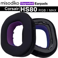 Misodiko Reemplazo de almohadillas mejoradas para auriculares Corsair HS80 RGB / MAX