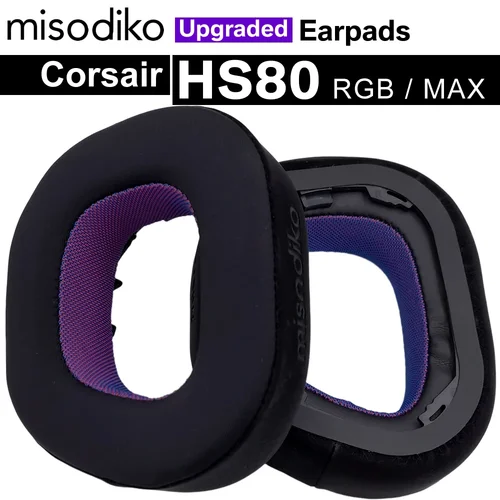 Imagen 1 del producto Misodiko Reemplazo de almohadillas mejoradas para auriculares Corsair HS80 RGB / MAX