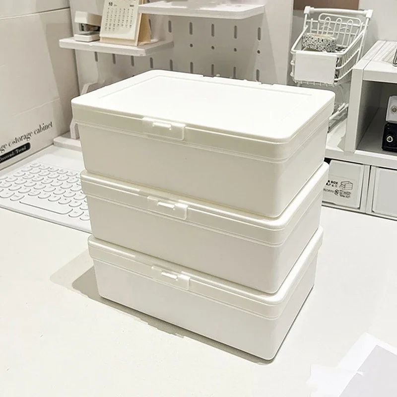 White Storage Box Idol Idol Albumes Photo Storage Box Idol Photo Small Card Collection Organizer Stationery Storage Container