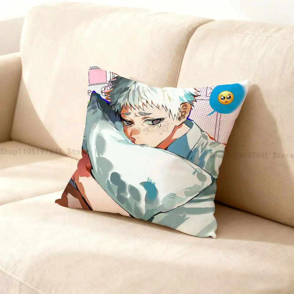 

Anime The Summer H-Hikaru D-Dieds Pillow Case Plush Pillow Cases Home Decoration Pillow Cover for Sofa Bed Chair Living Room