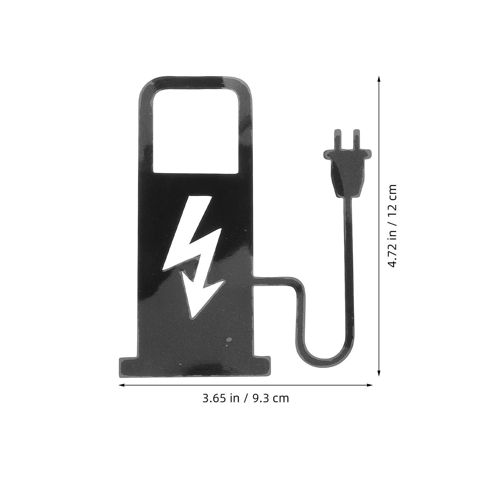 Charging Car Sticker Vehicle Charging Decal Car Reminder Sticker Waterproof Plastic Auto Decal for Ev Fuel Cap Easy Application
