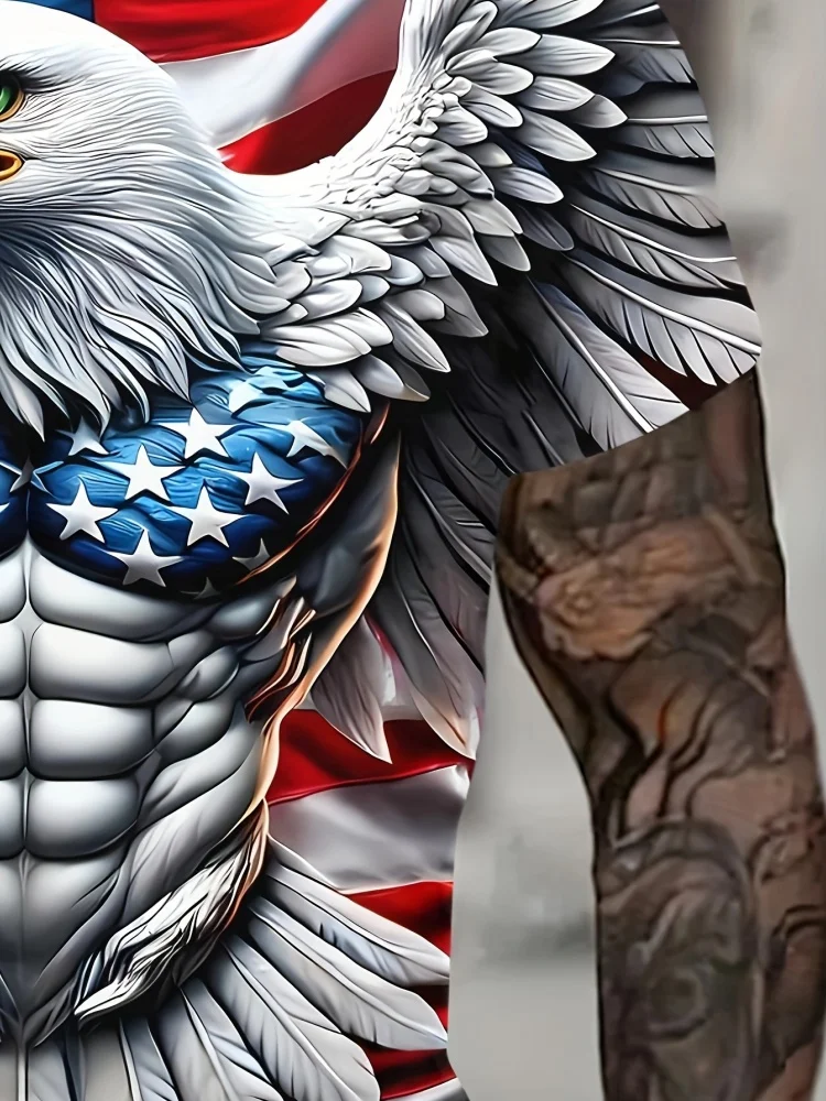 Men’s 3D Eagle Graphic T-Shirt 5