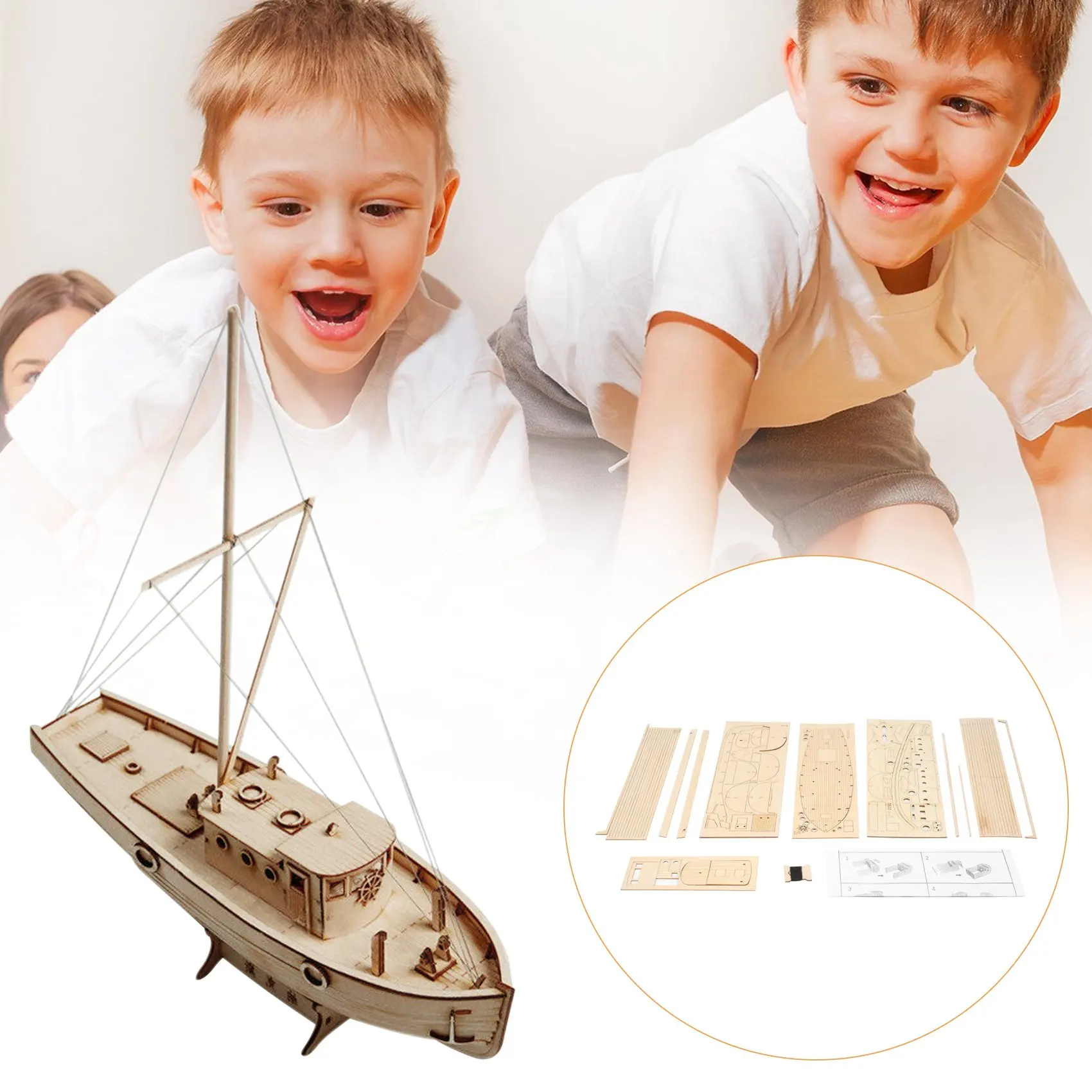 Schiff Montage Modell DIY Kits Holz Segelboot antiken Maßstab Dekoration Spielzeug Geschenk