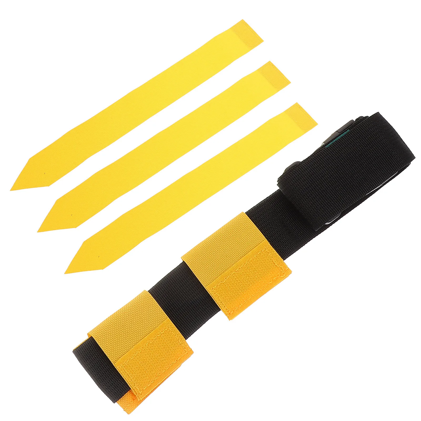 Cinturón con bandera de fútbol, talla única, se adapta a la mayoría de nailon duradero, PVC, colores brillantes, equipo de juego divertido para exteriores, cinturón de entrenamiento de fútbol
