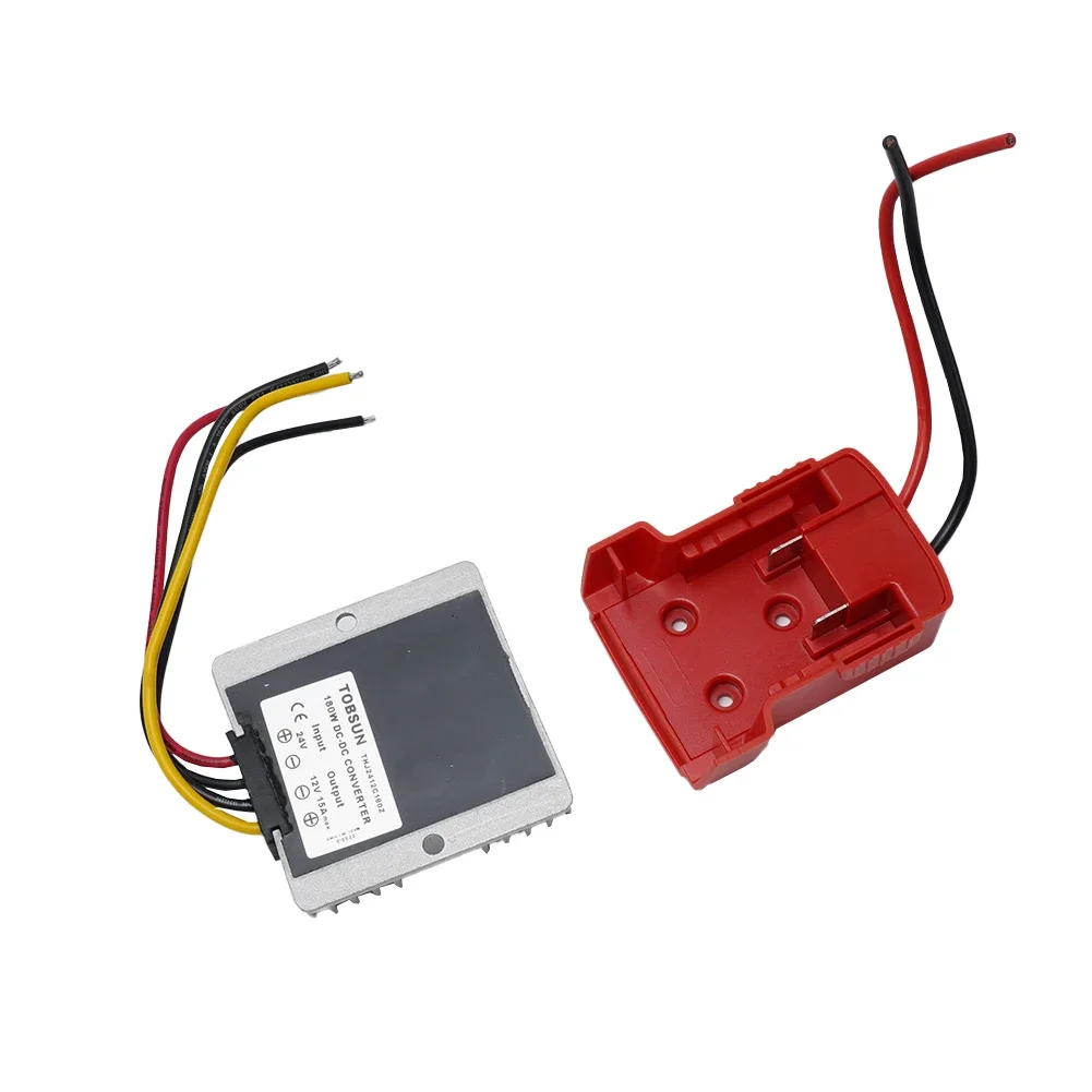 자동차 트럭 Dashcam 전압 변환기 DC 슬라이더 리튬 배터리 전원 180W 인버터 18V 12V DIY 어댑터