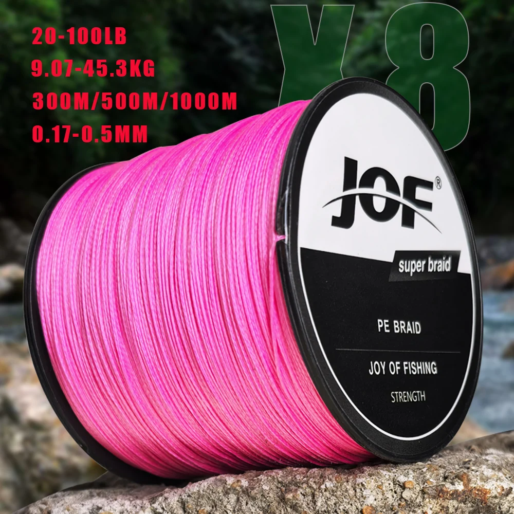 JOF X8 Línea Trenzada Multifilamento de Pesca – Núcleo X-wire - imagen 4
