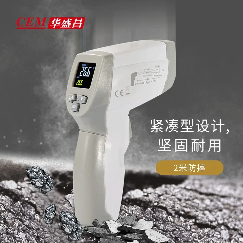CEM Non-contact High Precision Infrared Thermometer Industrial Temperature Gun Infrared Thermometer DT-827V Tool