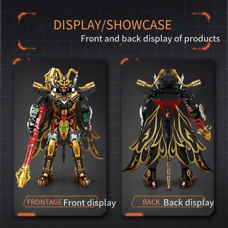 Wukong Roboter Mech Baustein Modell Roboter Riesenpuzzle Montage Mythisches Spielzeug Kinderbausatz