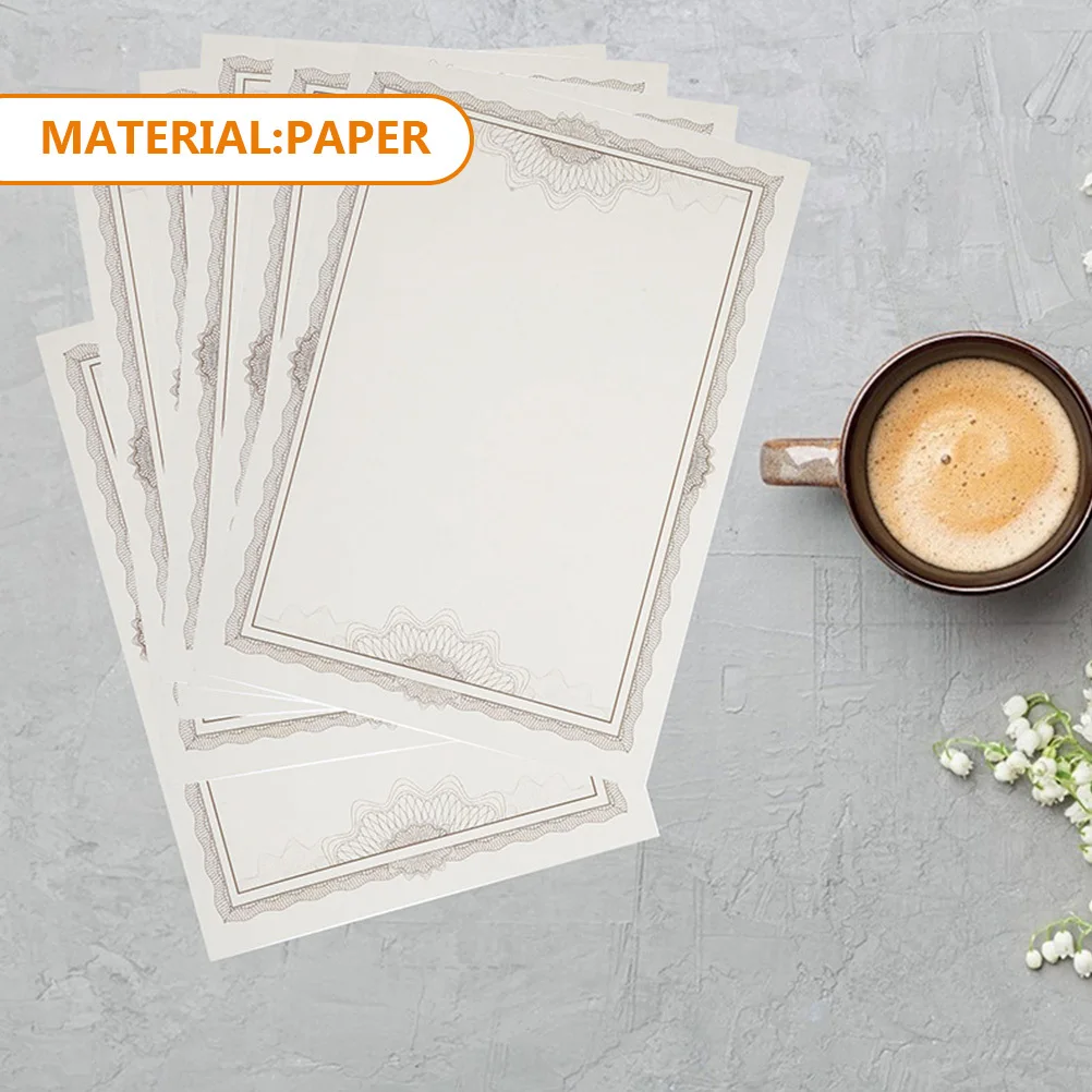 

5 шт. пустая бумага для печати, сертификат диплома, бумага с гладкими краями, возможность печати, записываемая награда, вкладыш для выпускного сертификата