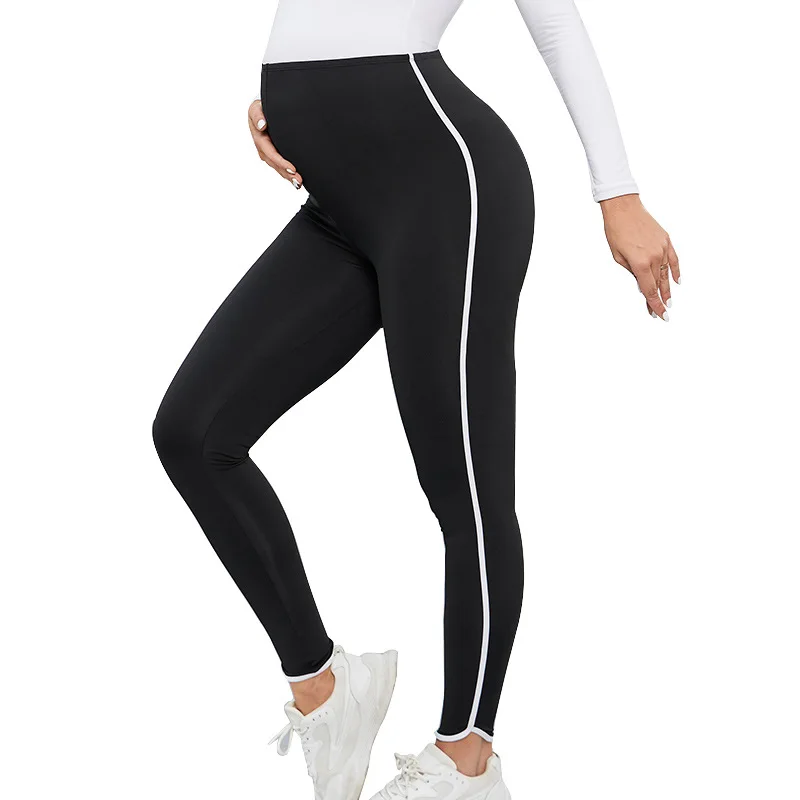 

Pregnant Women Casual Tight Yoga Pants Maternity High Waist Belly Support Stretch Skinny Trousers Leggings Pregnancy Clothing