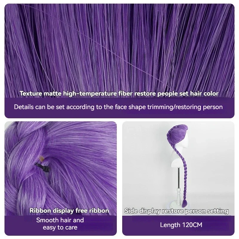 Film Kpop Cosplay Perücke Haar für Rumi Zoey Dämon Jäger Lila Schwarz Rot Langes Haar Hitzebeständige Synthetische Perücken Karneval Requisiten