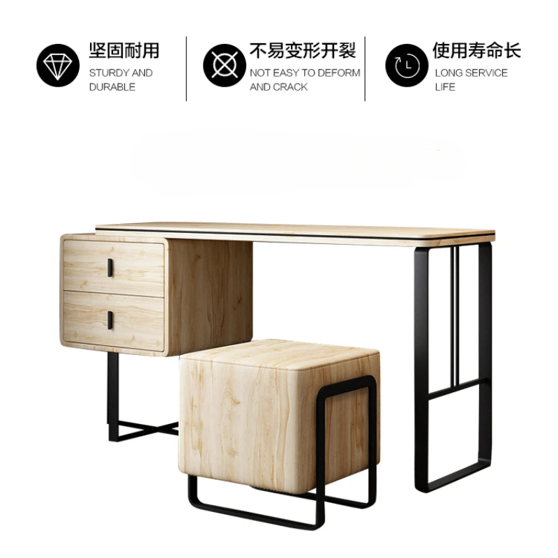 Italian Luxury Office Desk Modern Simplicity Wood Home Boss Office Desk Computer Bedroom Bureaux Meuble Work Furniture QF50OD