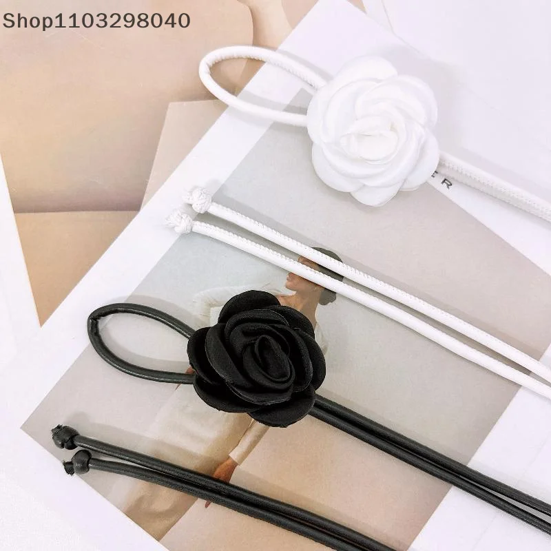 Cordão de cintura floral estilo boêmio para mulheres – vestido fino, saia e acessório de casaco com detalhe de cinto atado para elegância decorativa