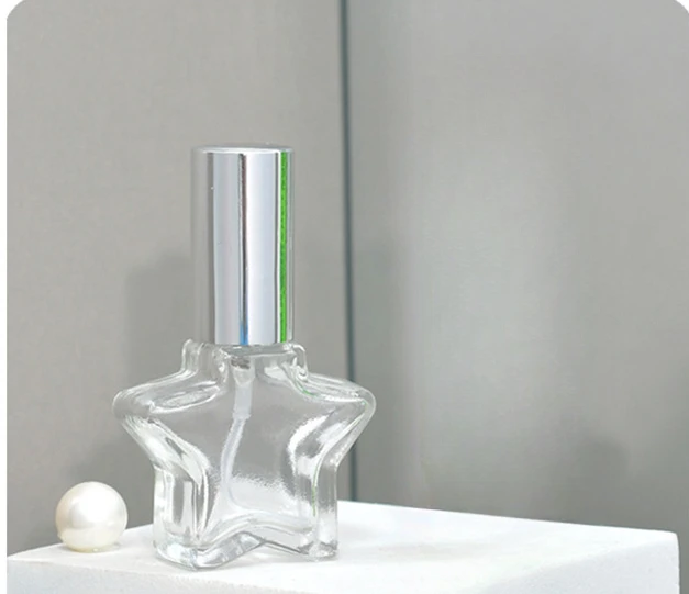 8ml garrafa de perfume de vidro transparente portátil mini spray garrafa de distribuição de amostra cosmética garrafas vazias recarregáveis