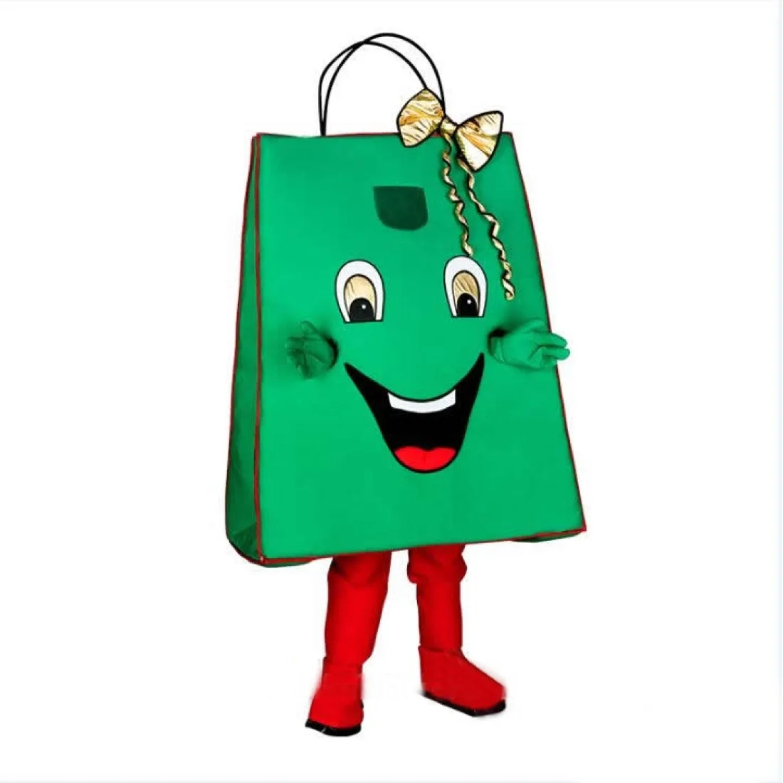 

Shopping Bag Mascot Costume Hot Sale Gift Bag Theme Anime Cartoon Cosplay Fancy Dress Kit Mascotte for Supermarket Shopping-mall