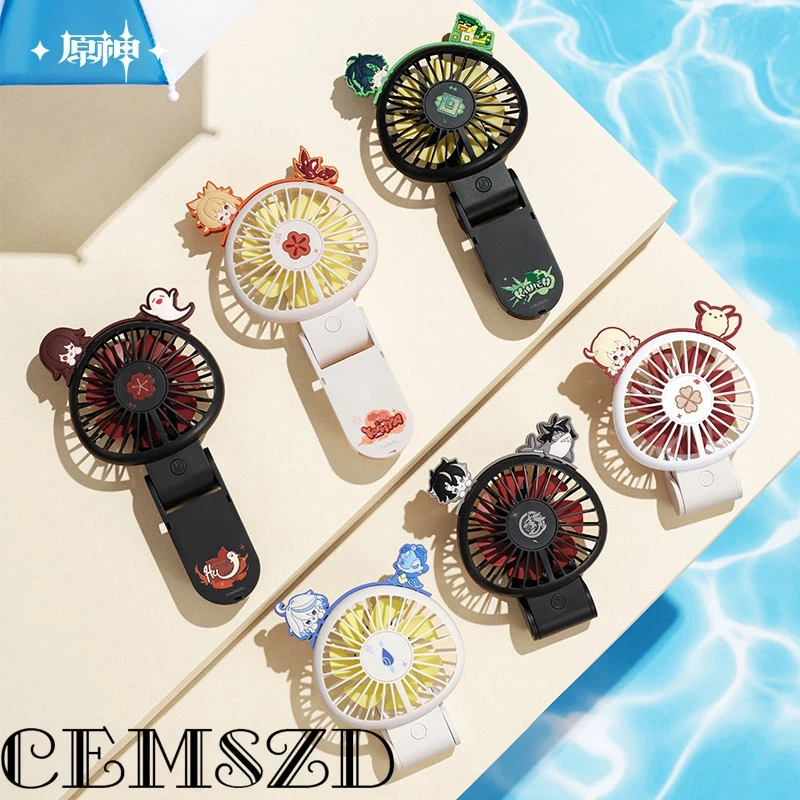 

[Genuine] Game Genshin Impact Kinich Klee Wriothesley Cosplay Foldable Portable Handheld FanAnime and Cartoon Accessories Gifts