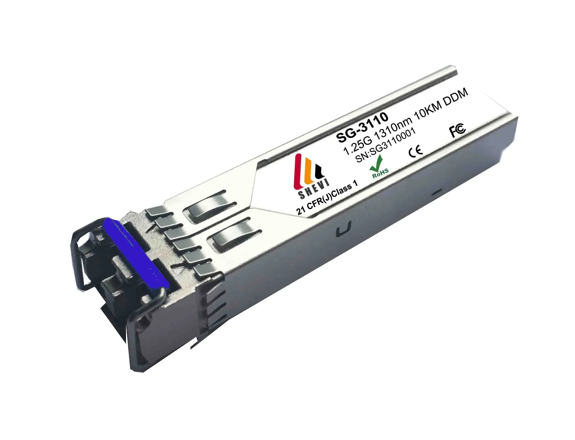 1.25G Sc Bidi Sfp Module 1550nm /1310nm Wdm Schakelaar Compatibel Sfp Transceiver Module Met Schakelaar Met Ddm Functi