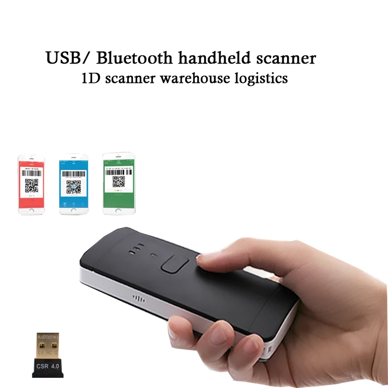 Bluetooth 1D Mini Pocket High Speed Barcode Scanner Scanner Warehouse Retail Logistics barcode scanner