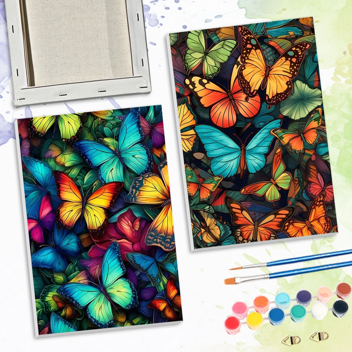 

SDOYUNO Paint By Numbers For Beginner butterfly Animals Draw 20x30cm ready Frame Arts And Crafts Drawing Canvas Picture Wall Art