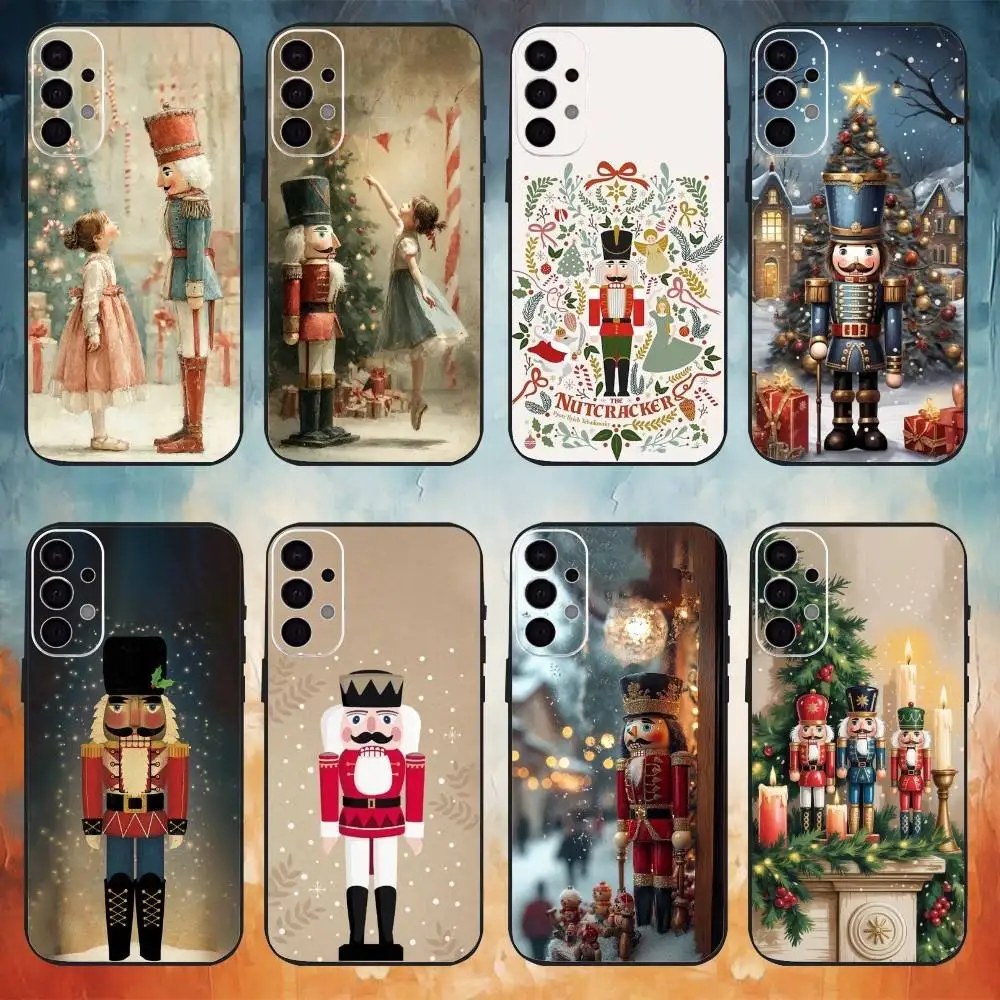 The Nutcracker Christmas Phone Case For Samsung S26,25,24,23,22,21,20,30,Ultra,Plus,Fe,Lite Black Shell