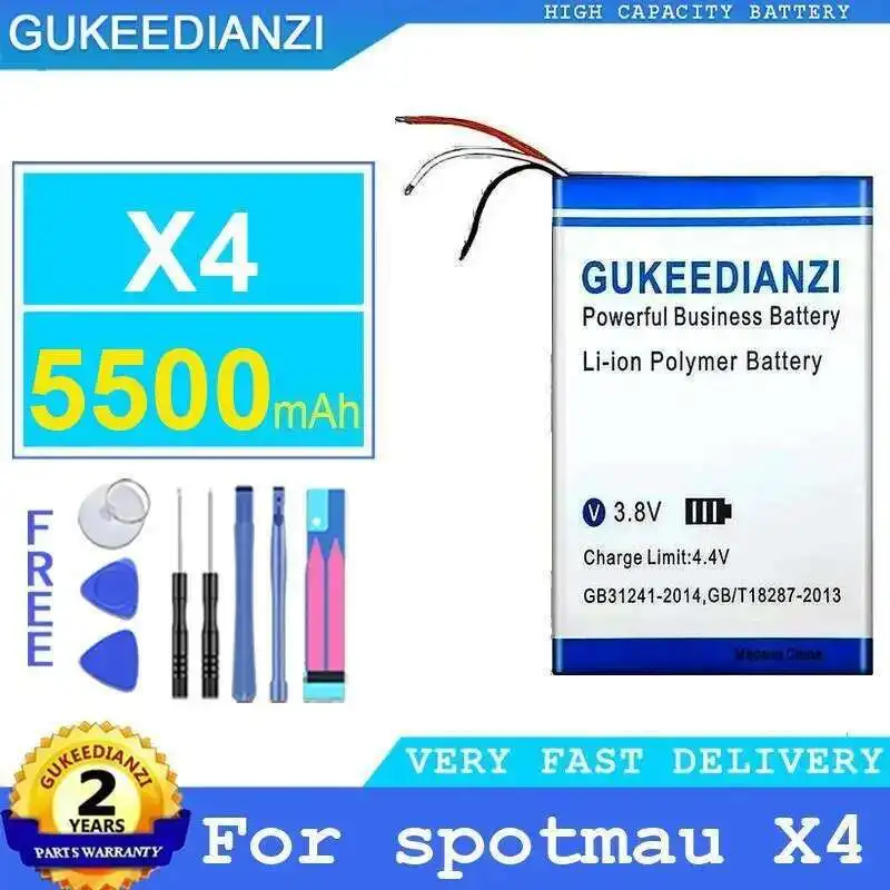 

Прочный аккумулятор для инструмента для восстановления данных Spotmau X4, 5500 мАч