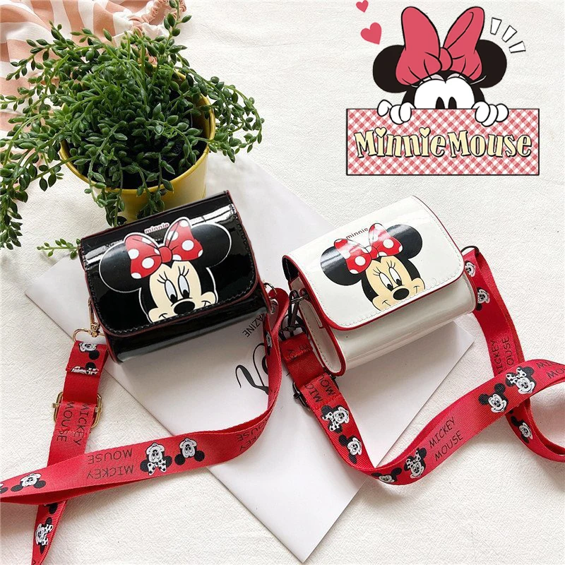 حقيبة كتف ميكي ميني ماوس للأطفال، حقيبة كروس صغيرة كرتونية لطيفة للأولاد والبنات، محفظة أنيقة بدون محفظة #1