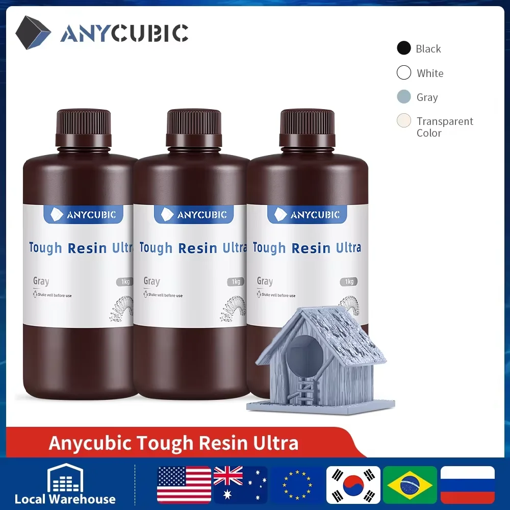 ANYCUBIC Tough Resin Ultra For 3d Printer For Photon Mono 2 Liquid Resin 3D Printing Materials Strong Impact Resistance Resin