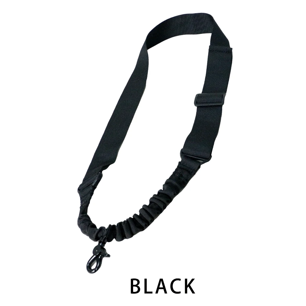 SOETAC Tactical Single Point Gun Sling Shoulder Strap Adjustable Bungee Rope Belt for Rifle Shotgun Hunting Accessories