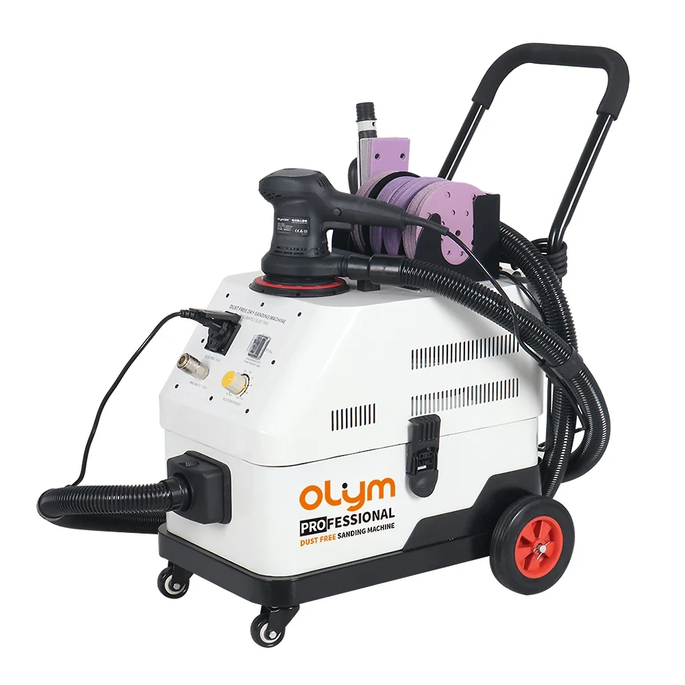 OL 2023 Latest Automatic Sanding Vacuum Cleaner Grinding Dust Extraction System Dust-free Car Polisher