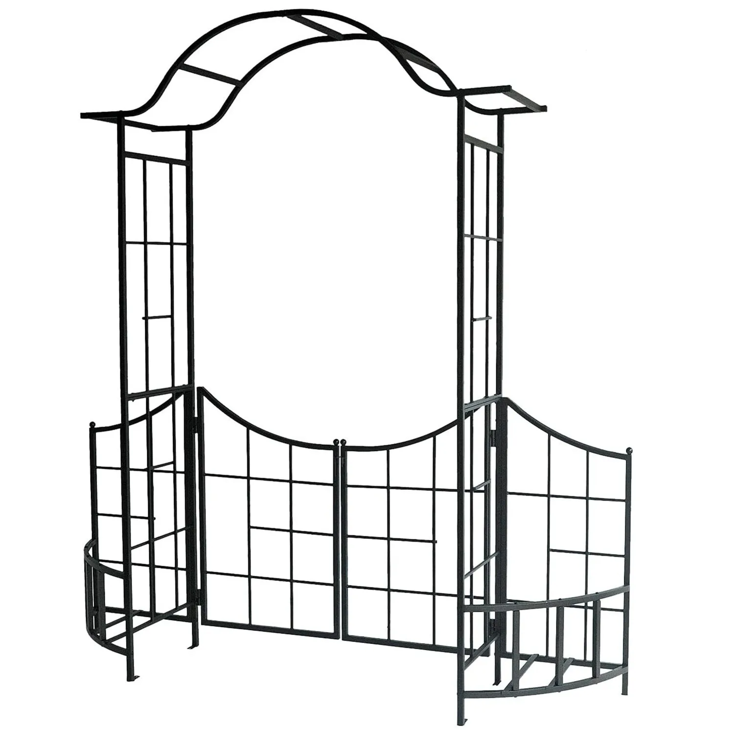 

Wrought iron doors Framed arches, garden garden decorative arches, vine trellises