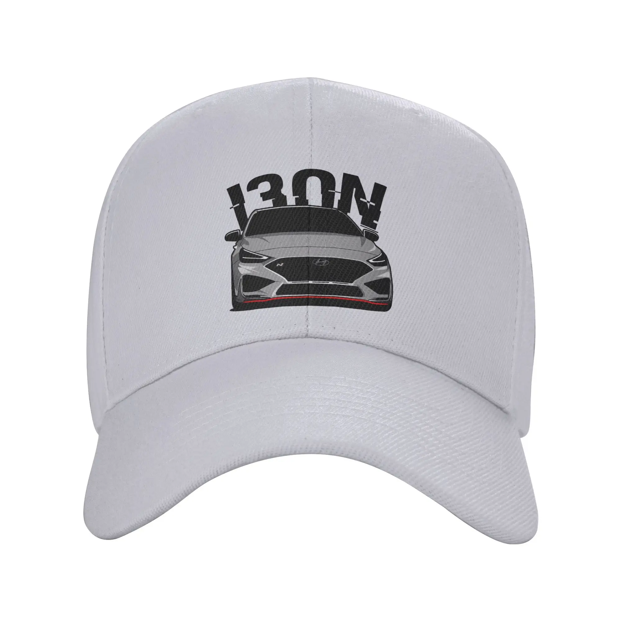 i30N Shadow Grey Trendy Baseball Cap Birthday Party Curved Brim Trucker Cap