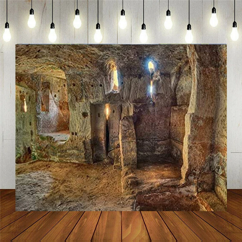 

Interior Of An Old Cave House Background Tuff Primitive Landmark Architecture Historic Town Photography Backdrop Poster