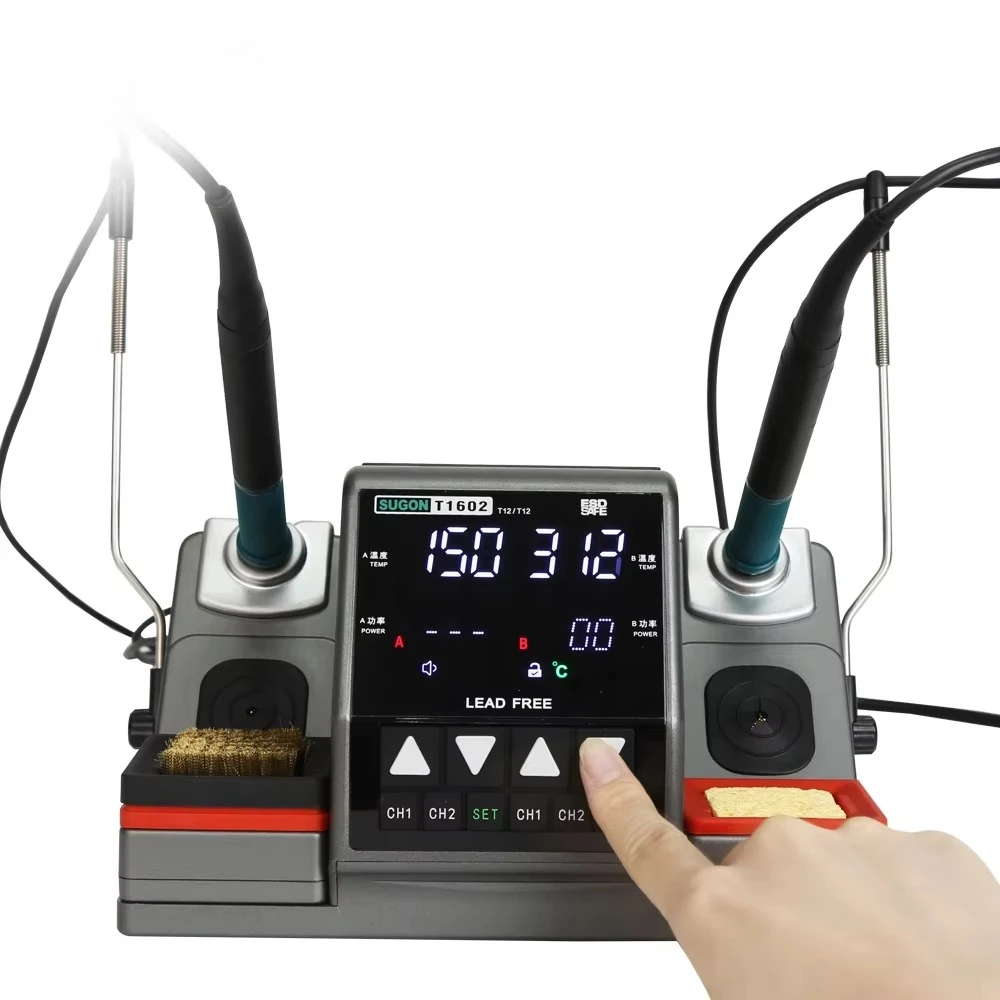 Thermal products T1602 welding station with all accessories cheap soldering iron table 60w 110v thermal
