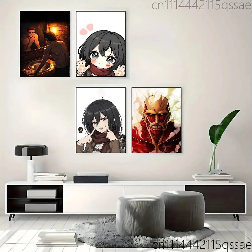 Eren Yeager Attack on Tita Poster Art Print Anime Style Home Decor Ideal Gift Perfect Room Decor