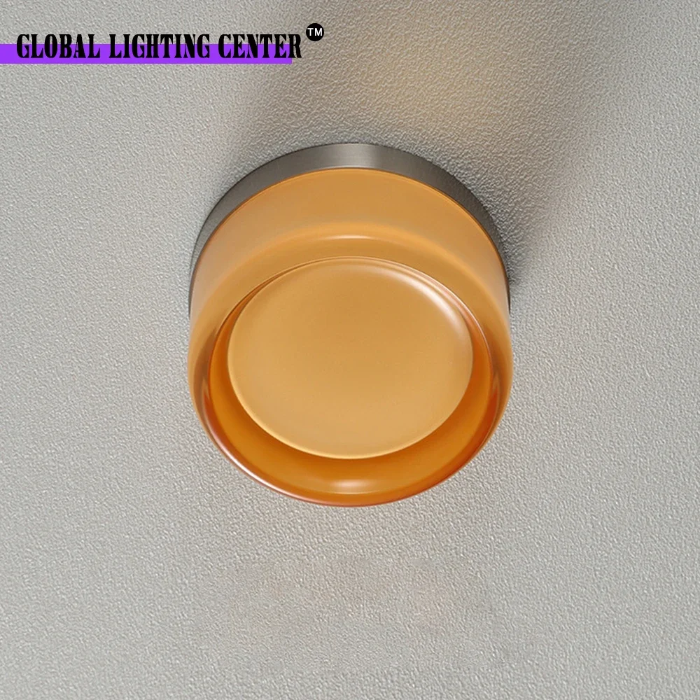 Concave LED Wall Lamp Amber Jelly Small Wall Sconces Bedside Home Decor Light Living Room Hotel Lighting Indoor Outdoor