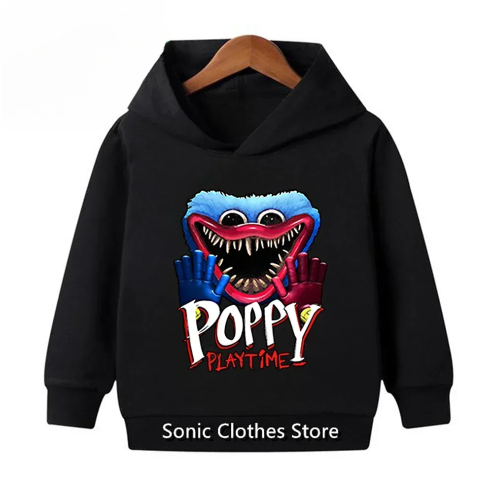 Children Clothing Poppy Hoodie Kids Sweatshirts Boys Girls Fashion Spring Fall Hip Hop Hoody Kids Long sleeve Casual Tops