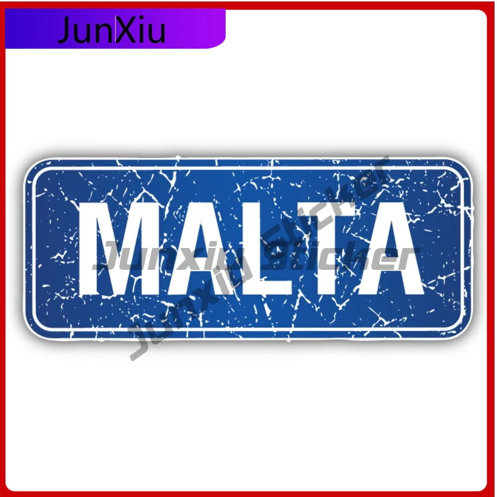 

Malta Creative Sticker Stamp Car Decal Bumper Stickers Cute Style Motorcycle Use For Laptop Surface Car Accessories Waterproo